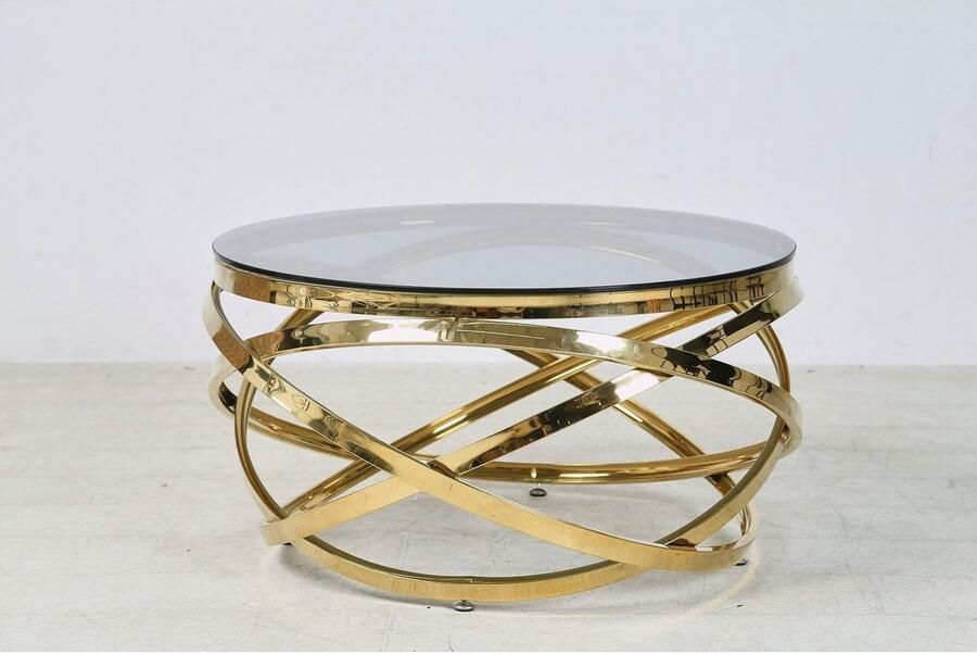 SalesFever Salontafel Couchtisch im trendigen Look Frame gemaakt van roestvrij edelstaal - Foto 17