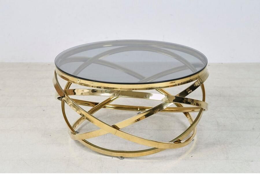 SalesFever Salontafel Couchtisch im trendigen Look Frame gemaakt van roestvrij edelstaal - Foto 18