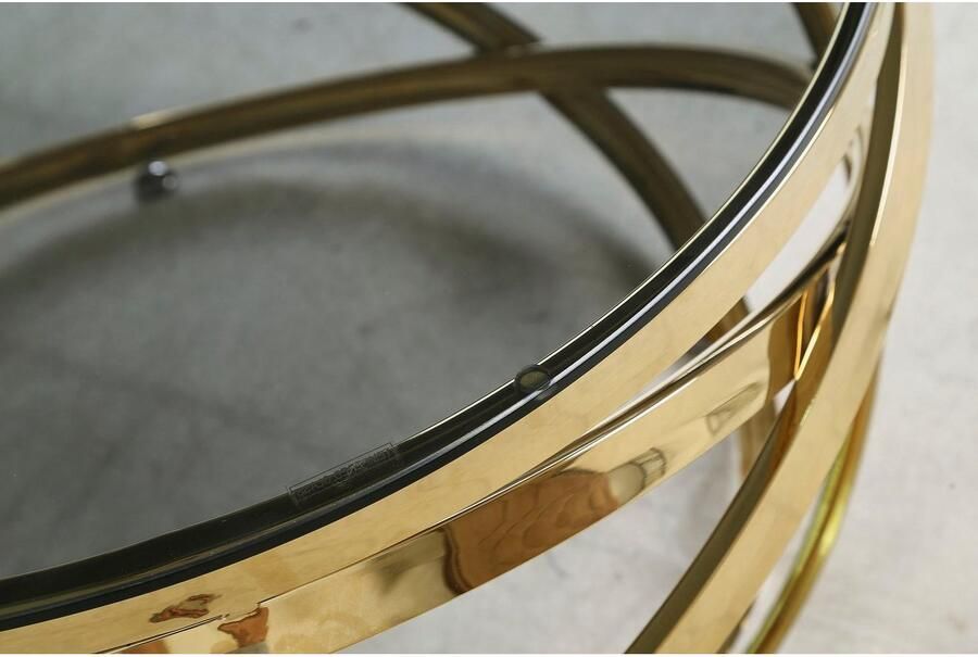 SalesFever Salontafel Couchtisch im trendigen Look Frame gemaakt van roestvrij edelstaal - Foto 12