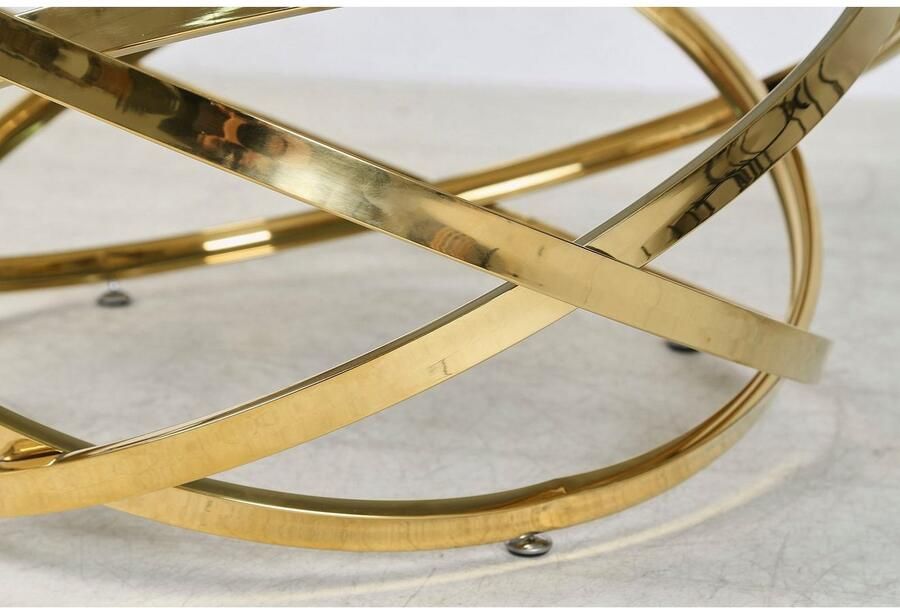 SalesFever Salontafel Couchtisch im trendigen Look Frame gemaakt van roestvrij edelstaal - Foto 5