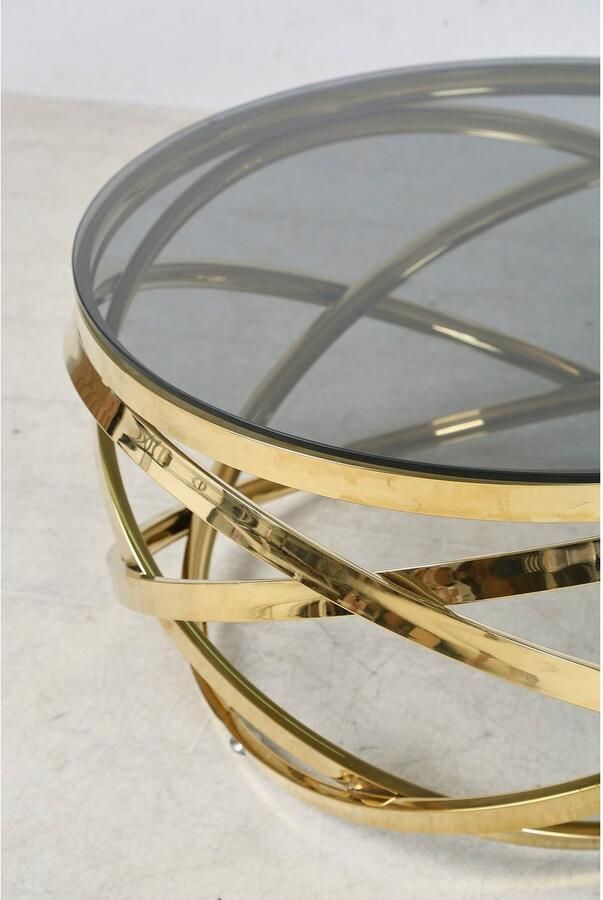 SalesFever Salontafel Couchtisch im trendigen Look Frame gemaakt van roestvrij edelstaal - Foto 19