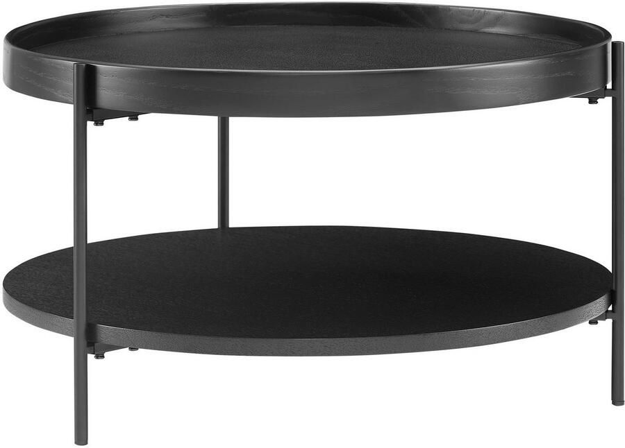 SalesFever Salontafel Couchtisch in stilvoller Optik met elk 2 opbergruimtes (set 2 stuks) - Foto 6