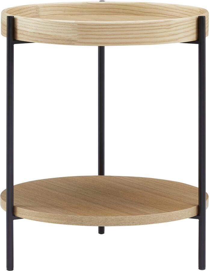 SalesFever Salontafel Couchtisch in stilvoller Optik met elk 2 opbergruimtes (set 2 stuks) - Foto 4