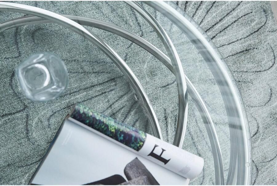 SalesFever Salontafel Couchtisch perfekt für gemütliche Abende Frame gemaakt van roestvrij edelstaal - Foto 4