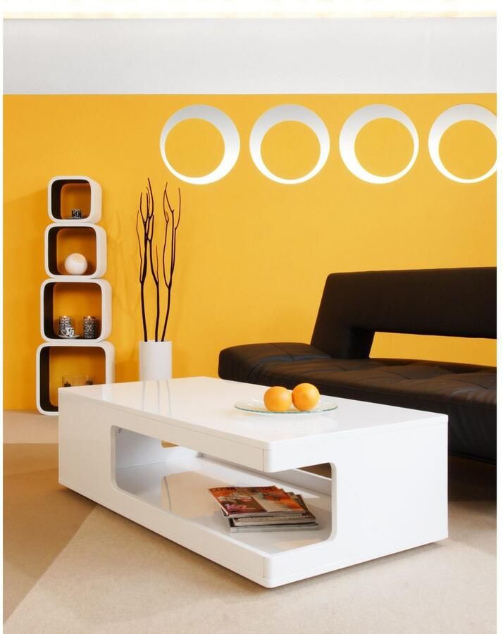 SalesFever Salontafel Couchtisch: Praktischer Stil für Ihr Wohnzimmer Opzij uitsparingen