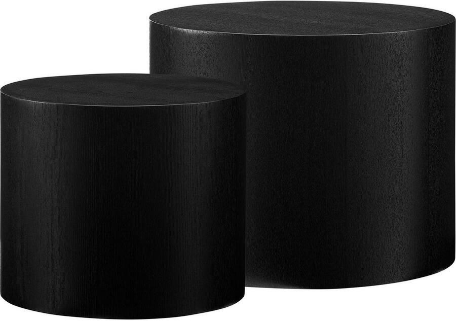 SalesFever Salontafel Couchtisch: Stilvoller Mittelpunkt met houtfineer (2 stuks) - Foto 2