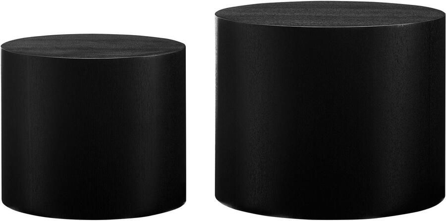 SalesFever Salontafel Couchtisch: Stilvoller Mittelpunkt met houtfineer (2 stuks) - Foto 3