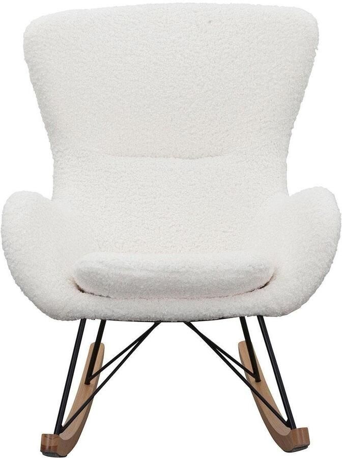 SalesFever Schommelstoel Ontspannende schommelstoel In charmant teddybontdesign - Foto 7