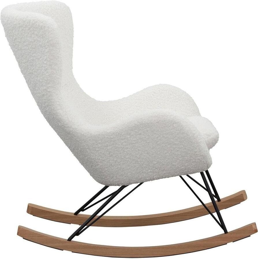 SalesFever Schommelstoel Ontspannende schommelstoel In charmant teddybontdesign - Foto 3