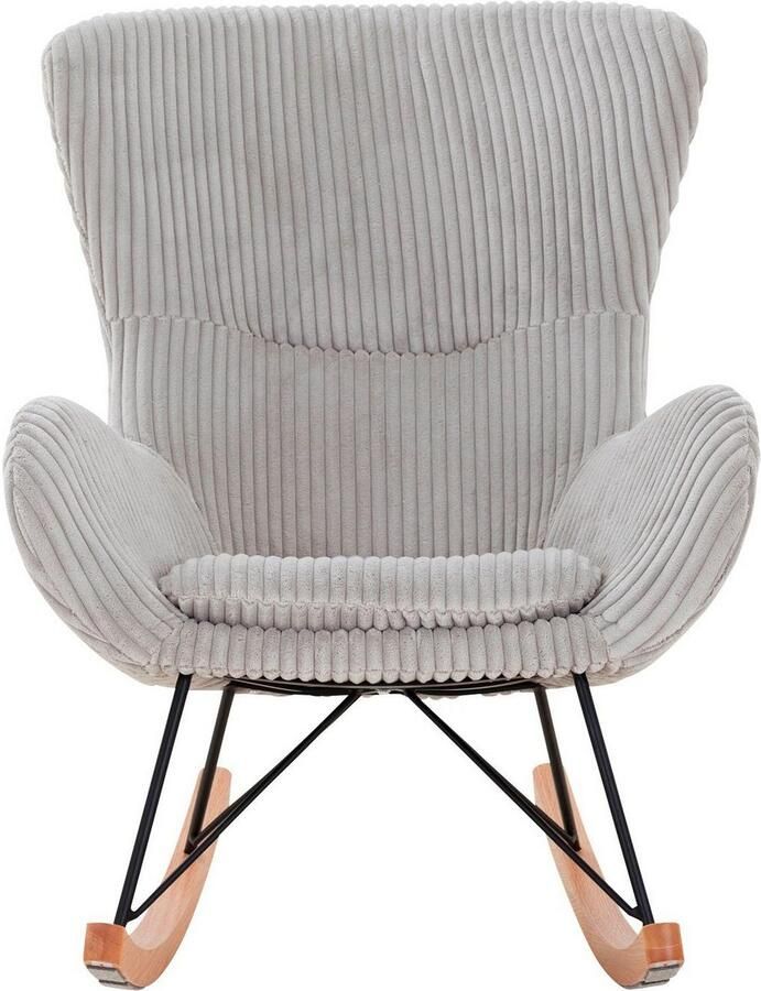 SalesFever Schommelstoel Entspannung pur Bekleding in moderne corduroy-look - Foto 7