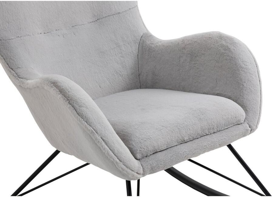 SalesFever Schommelstoel Komfortabel entspannen in lammy-look - Foto 4