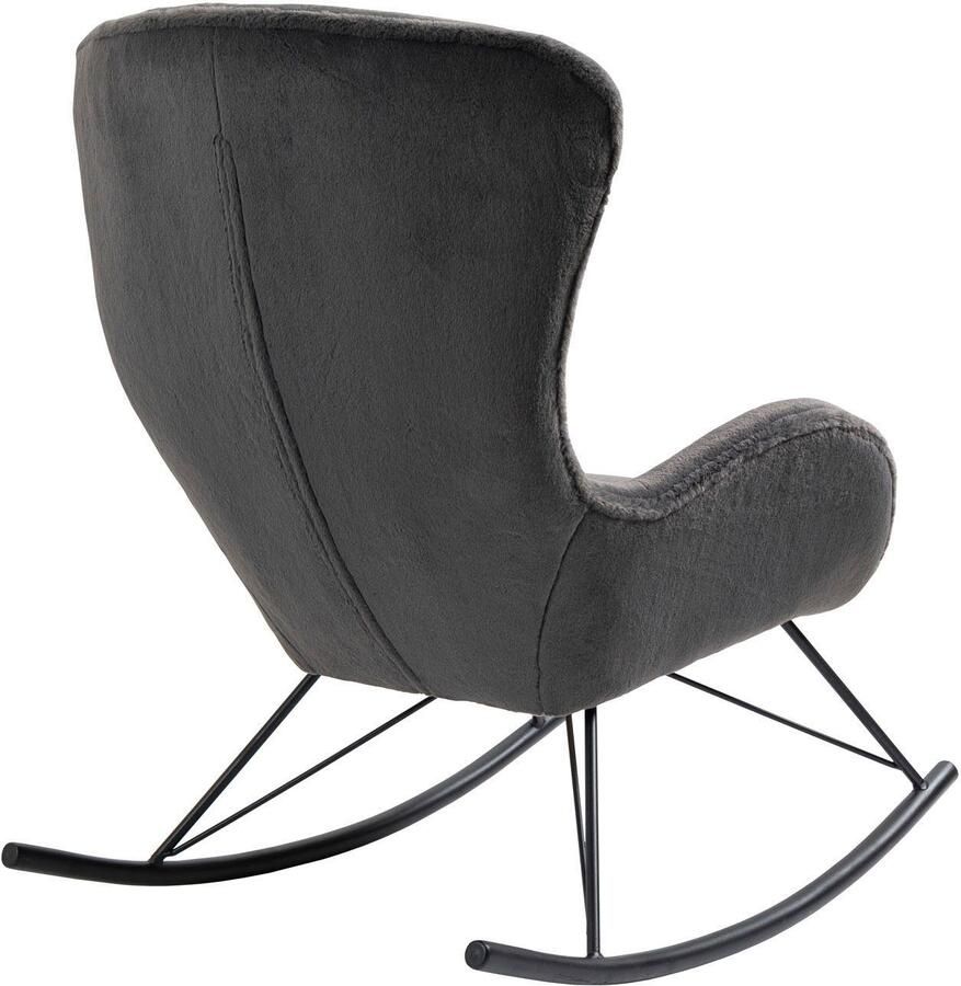 SalesFever Schommelstoel Komfortabel entspannen in lammy-look