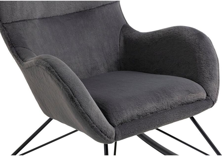 SalesFever Schommelstoel Komfortabel entspannen in lammy-look - Foto 4