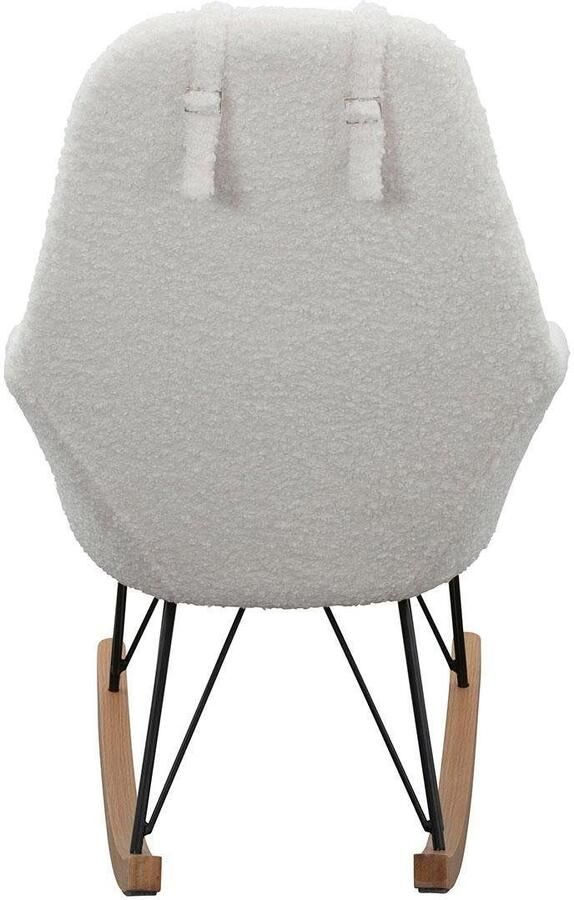 SalesFever Schommelstoel Komfortabler Schaukelsessel zum Entspannen met bekleding in imitatiebont-look - Foto 6