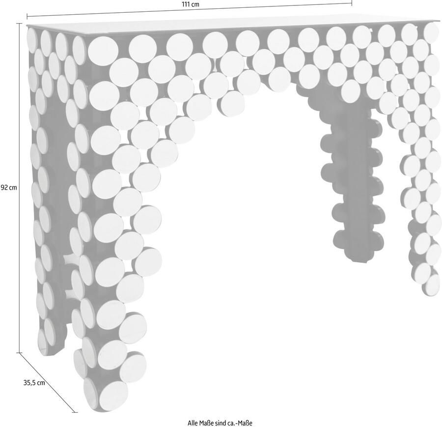 SalesFever Sidetable Designer Konsolentisch spiegelend in chic model en bijzondere look