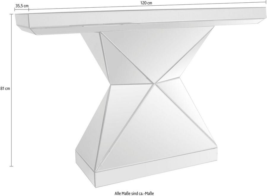SalesFever Sidetable Designer console spiegelend in chic model en bijzondere look - Foto 3