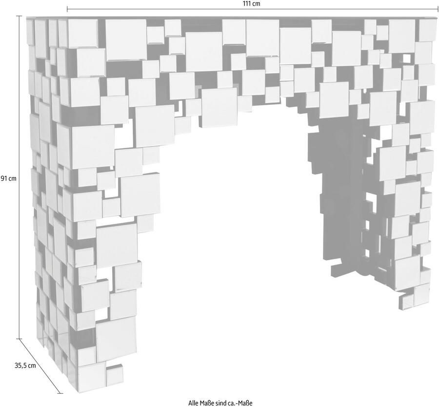 SalesFever Sidetable Moneglia Eleganter Konsolentisch spiegelend in chic model en bijzondere look