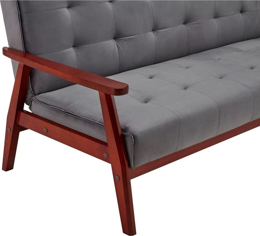 SalesFever Slaapbank Skagen 3-zitsbank Houten frame Sofa: Ontspanning en slaap op 190cm breedte - Foto 4