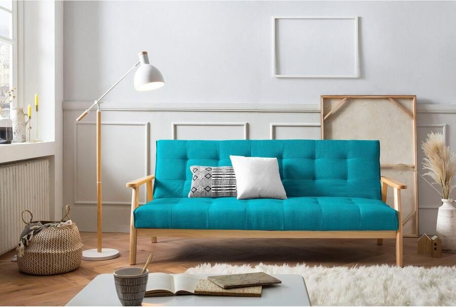 SalesFever Slaapbank Skagen 3-Sitzer Schlafsofa met houten frame 60° relax- en slaapfunctie breedte 190 cm - Foto 6