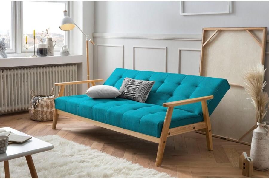 SalesFever Slaapbank Skagen 3-Sitzer Schlafsofa met houten frame 60° relax- en slaapfunctie breedte 190 cm - Foto 7