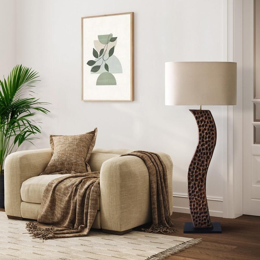 SalesFever Staande lamp Acacia met de hand gemaakt (1 stuk) - Foto 8