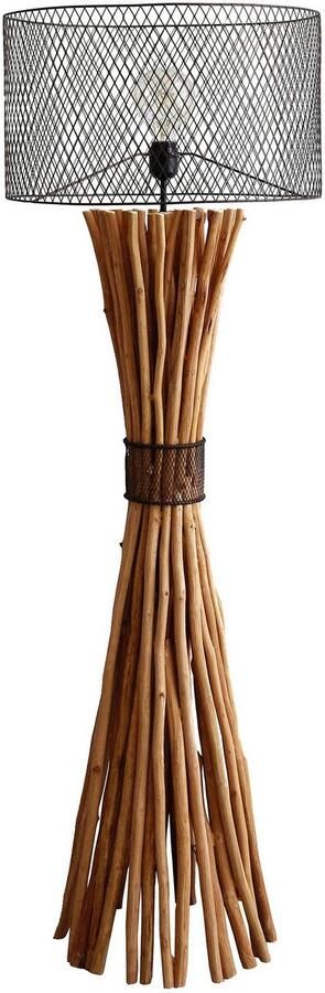 SalesFever Staande lamp Bailee handgemaakt kap in roest-look (1 stuk) - Foto 9