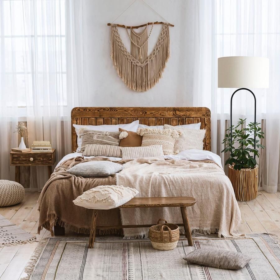 Artistiq Living Artistiq Vloerlamp Kenyanna Met plantenmand Drijfhout Bruin