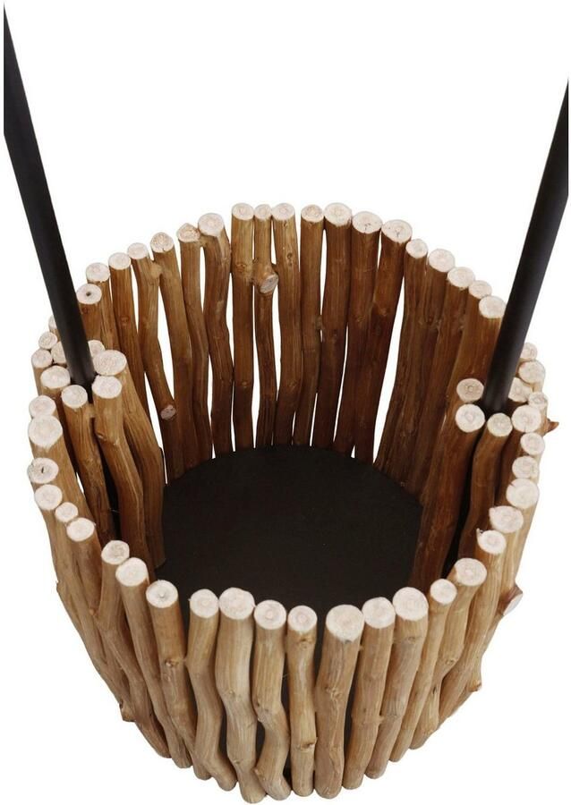 Artistiq Living Artistiq Vloerlamp Kenyanna Met plantenmand Drijfhout Bruin - Foto 3