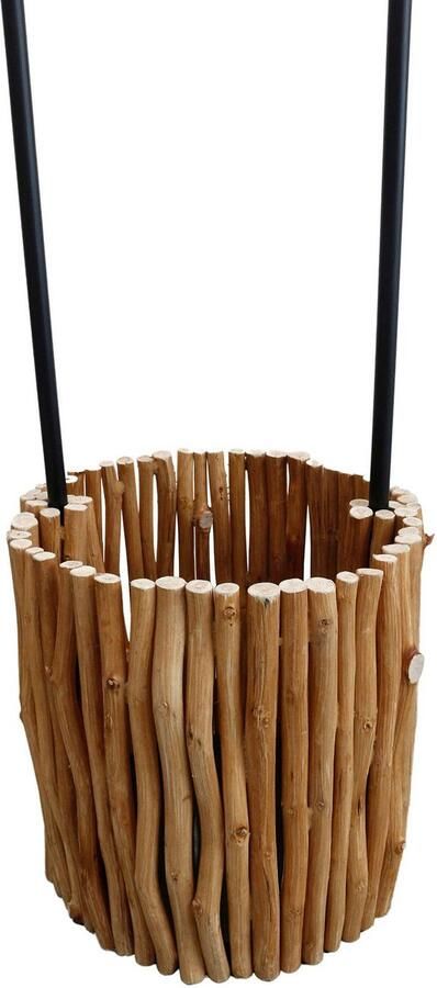 Artistiq Living Artistiq Vloerlamp Kenyanna Met plantenmand Drijfhout Bruin - Foto 7