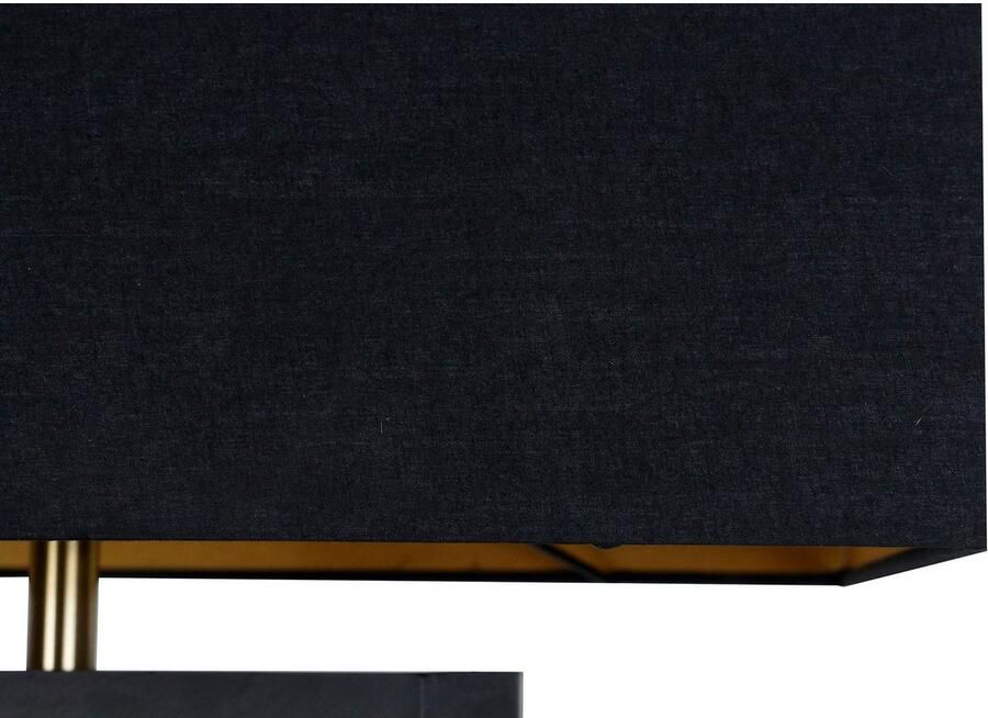 SalesFever Staande lamp Drijfhout Scherm binnenin goudkleur (1 stuk) - Foto 3