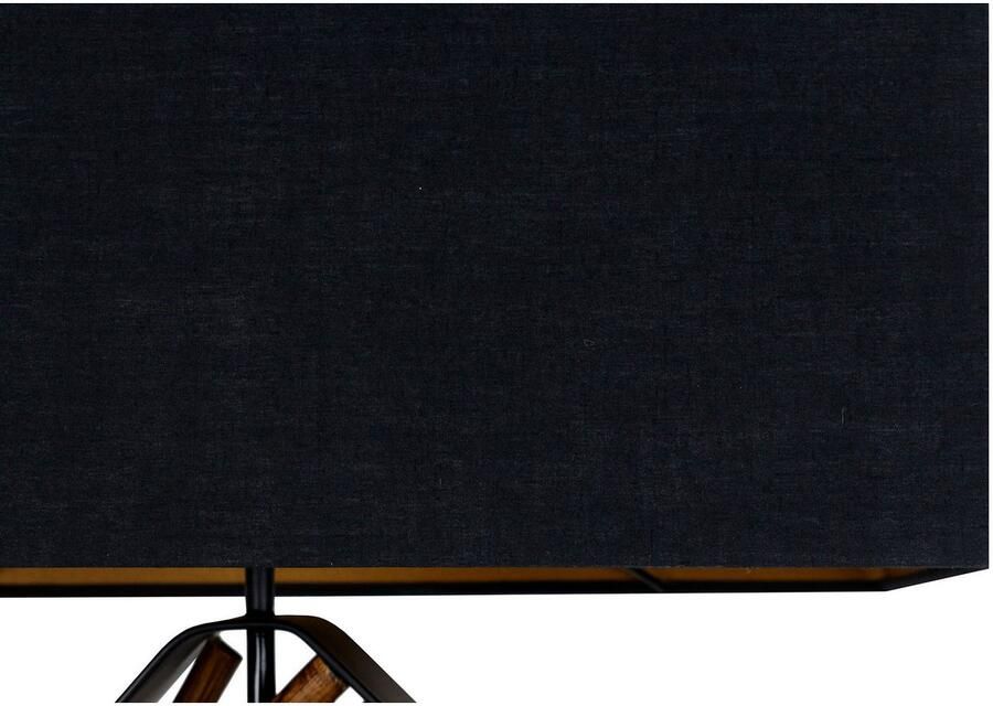 SalesFever Staande lamp Drijfhout Scherm binnenin goudkleur (1 stuk) - Foto 2