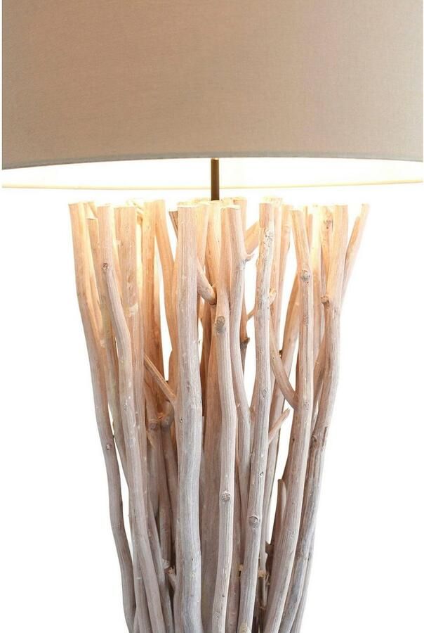 SalesFever Staande lamp Easton handgemaakt met linnen kap (1 stuk) - Foto 5