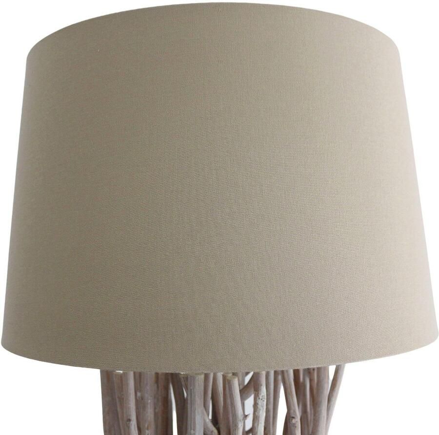 SalesFever Staande lamp Easton handgemaakt met linnen kap (1 stuk) - Foto 2