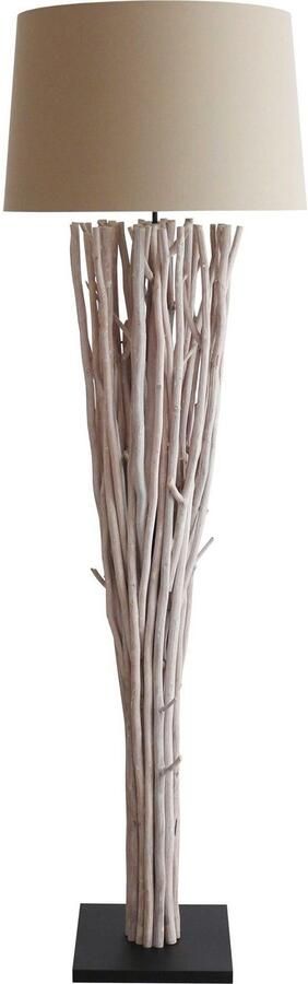 SalesFever Staande lamp Easton handgemaakt met linnen kap (1 stuk) - Foto 9