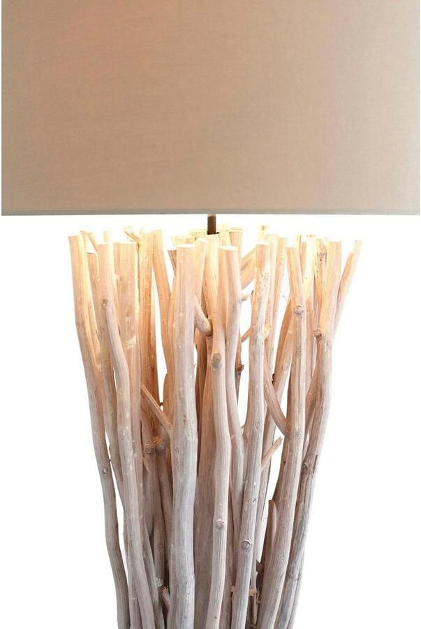 SalesFever Staande lamp Easton handgemaakt met linnen kap (1 stuk) - Foto 6