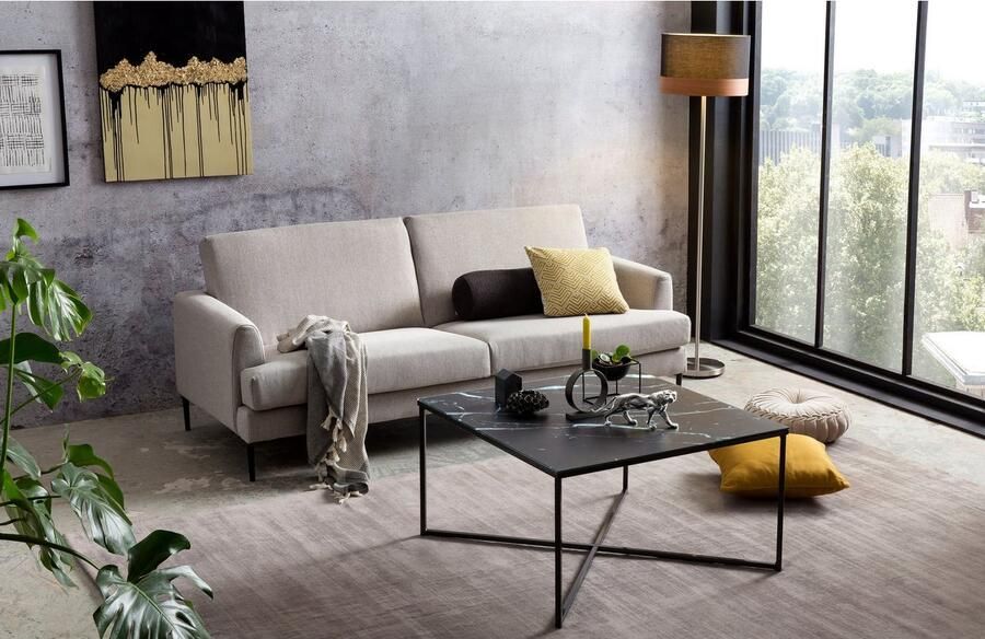 SalesFever Staande lamp Jannes Decor lampenkap in hout-look - Foto 3