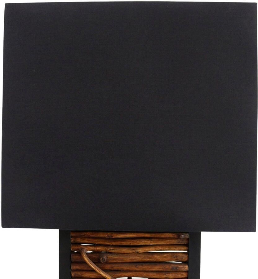 SalesFever Staande lamp Nabor handgemaakt kap goudkleur van binnen (1 stuk) - Foto 3