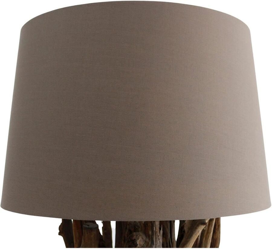 SalesFever Staande lamp Pam handgemaakt met linnen kap (1 stuk) - Foto 3