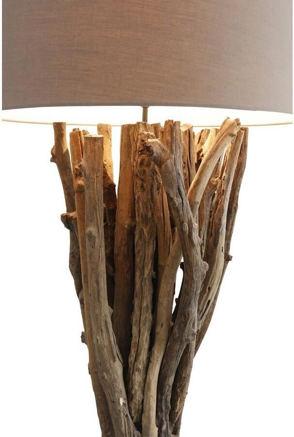 SalesFever Staande lamp Pam handgemaakt met linnen kap (1 stuk) - Foto 6