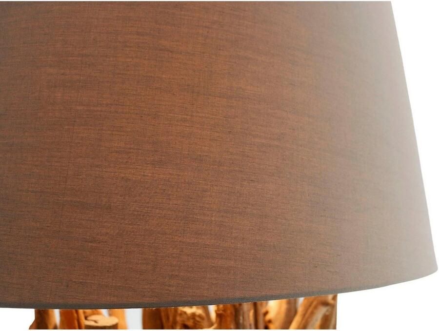 SalesFever Staande lamp Pam handgemaakt met linnen kap (1 stuk) - Foto 4