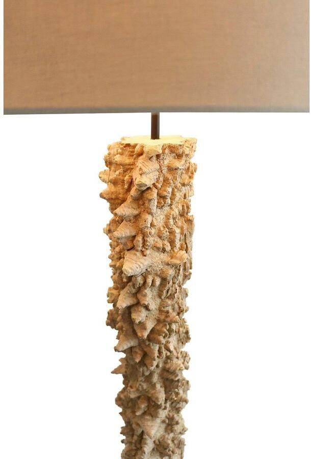 SalesFever Staande lamp Pandora handgemaakt met linnen kap (1 stuk) - Foto 6