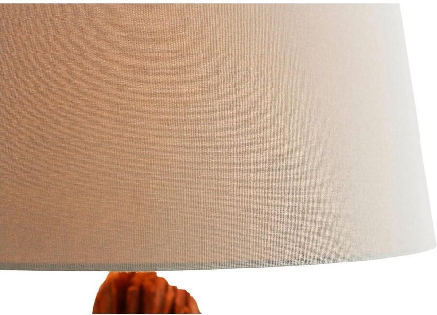 SalesFever Staande lamp Rosy handgemaakt met linnen kap (1 stuk) - Foto 4