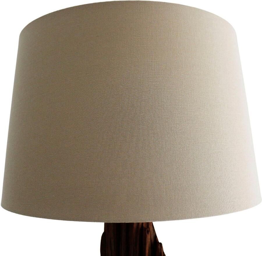 SalesFever Staande lamp Rosy handgemaakt met linnen kap (1 stuk) - Foto 3