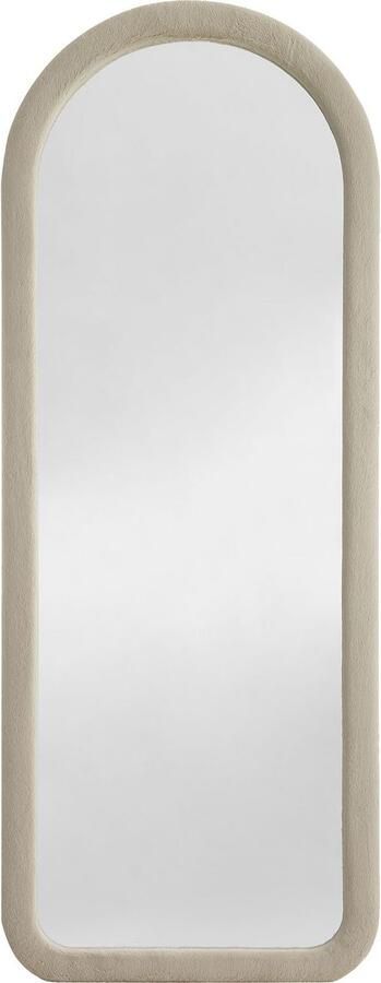 SalesFever Staande spiegel Bristol Ganzkörperspiegel 160 cm hoch Frame afgerond van kunstbont (1 stuk) - Foto 2