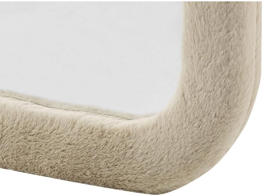 SalesFever Staande spiegel Bristol Ganzkörperspiegel 160 cm hoch Frame afgerond van kunstbont (1 stuk)