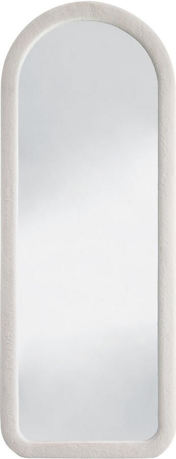 SalesFever Staande spiegel Bristol Ganzkörperspiegel 160 cm hoch Frame afgerond van kunstbont (1 stuk) - Foto 2