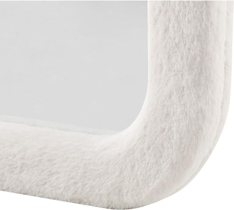 SalesFever Staande spiegel Bristol Ganzkörperspiegel 160 cm hoch Frame afgerond van kunstbont (1 stuk)