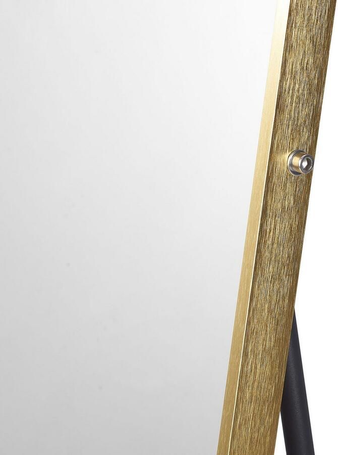 SalesFever Staande spiegel Design Ganzkörperspiegel für stilvolle Einrichtung met goudkleurige frame (1 stuk) - Foto 2