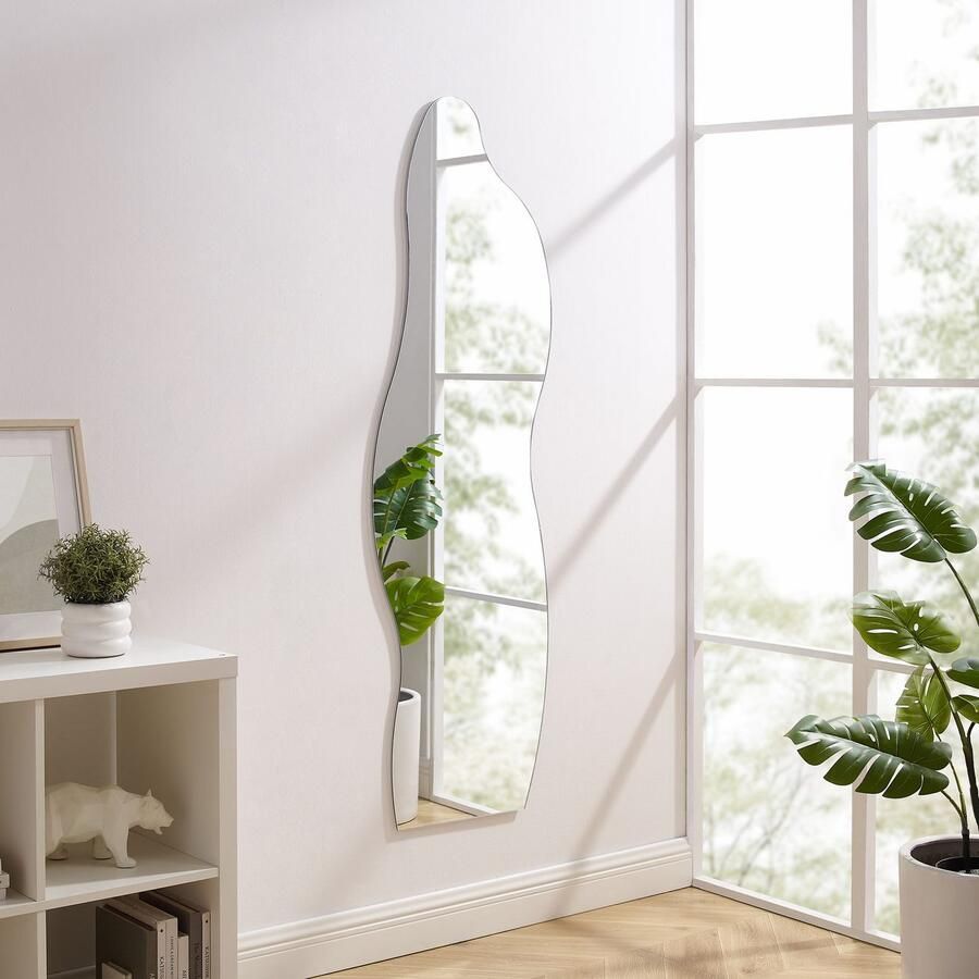 SalesFever Staande spiegel golfvormig organische vorm (1 stuk)