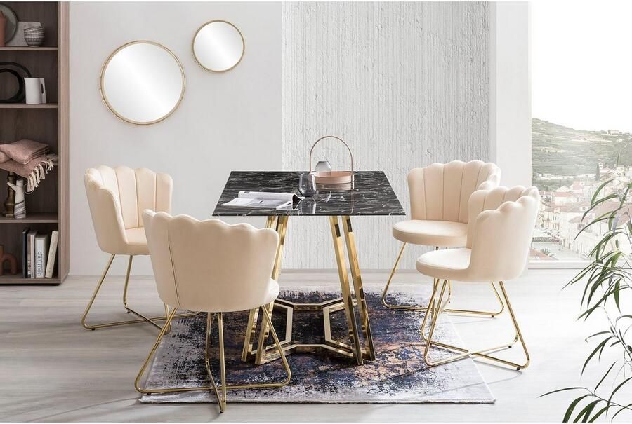 SalesFever Stoel Komfortabler Stuhl im eleganten Design Kuip design (set 2 stuks) - Foto 5